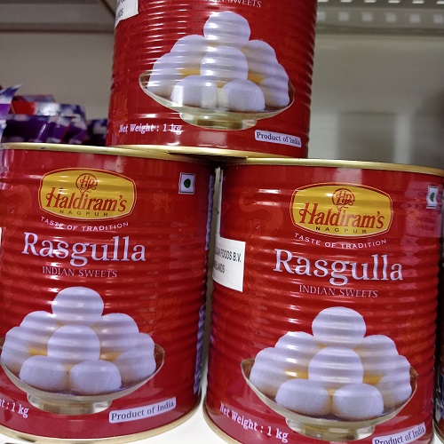 Haldiram Rasgulla tin 1kg