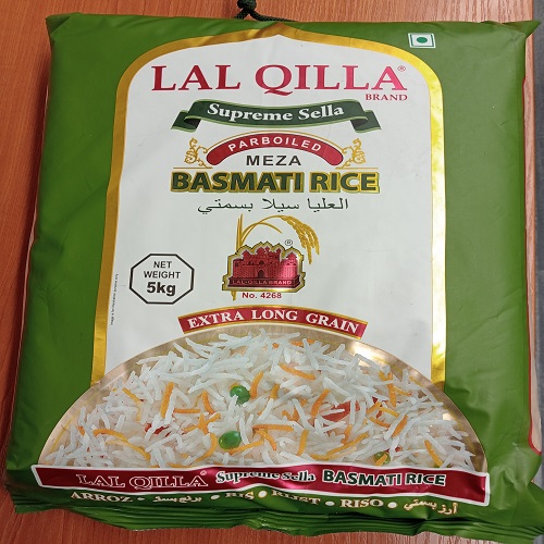 Lal Qilla Supreme Golden Sella Basmati Rice 5kg