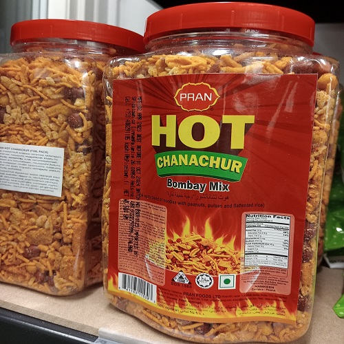 Pran Chanachur Hot 500g Jar